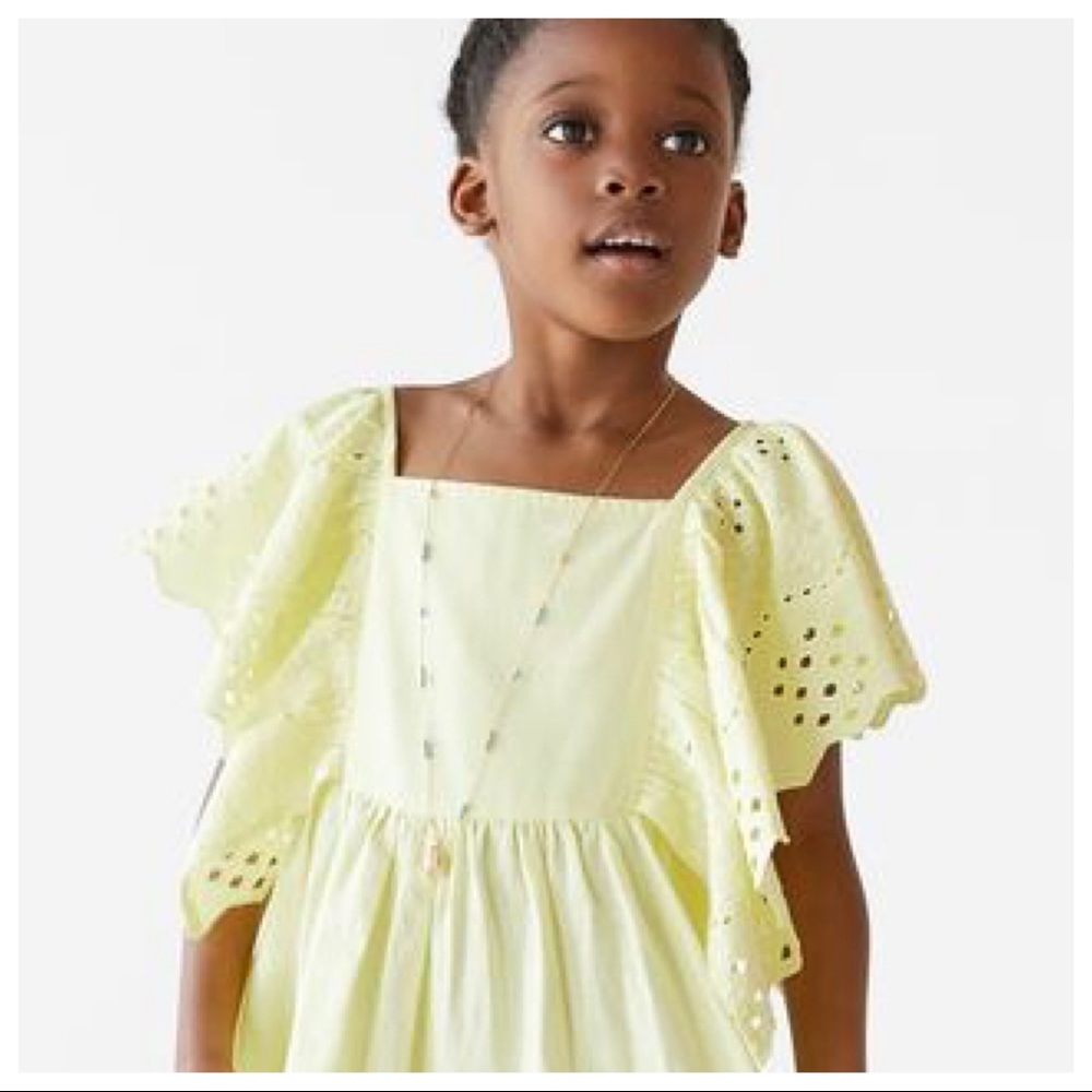 NWT Zara Cotton Swiss Embroidered Dress Size 11-12 - Picture 4 of 8